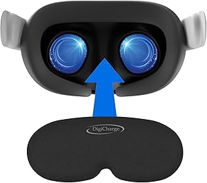 Digicharge Protector de Lente VR Cubierta para Meta Quest 3, Quest 2, Oculus Quest 1/RiftS, Valve Index, Pico 4, Espuma Premium, Protección contra el Polvo y los Arañazos Digicharge Protector de Lente VR Cubierta para Meta Quest 3, Quest 2, Oculus Quest 1/RiftS, Valve Index, Pico 4, Espuma Premium, Protección contra el Polvo y los Arañazos