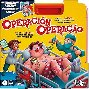 Juego de Mesa electrónico Operación con Estuche Todo en uno - Versión español-portugués Juego de Mesa electrónico Operación con Estuche Todo en uno - Versión español-portugués