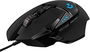 Logitech G502 HERO Ratón Gaming con Cable Alto Rendimiento, Captor HERO 25K, 25,600 DPI, RGB, Peso Personalizable, 11 Botones Programables, Memoria Integrada, PC/Mac - Negro Logitech G502 HERO Ratón Gaming con Cable Alto Rendimiento, Captor HERO 25K, 25,600 DPI, RGB, Peso Personalizable, 11 Botones Programables, Memoria Integrada, PC/Mac - Negro