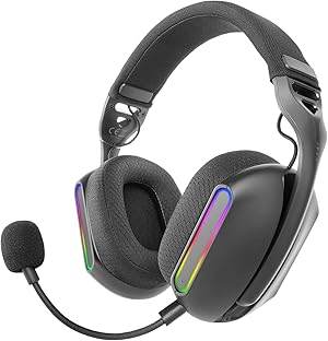 Mars Gaming MHW-Pro, Auriculares Gaming Inalámbricos ARGB Flow, Sonido 3D Envolvente 7.1, Bluetooth 5.3 + 2.4GHz + Jack 3.5mm, Diseño Ergonómico Ultraligero, Micrófono Dual, Multiplataforma, Negro Mars Gaming MHW-Pro, Auriculares Gaming Inalámbricos ARGB Flow, Sonido 3D Envolvente 7.1, Bluetooth 5.3 + 2.4GHz + Jack 3.5mm, Diseño Ergonómico Ultraligero, Micrófono Dual, Multiplataforma, Negro
