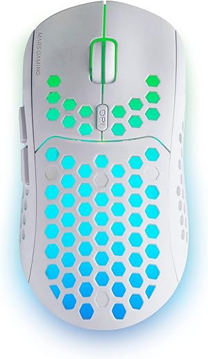Mars Gaming MMW3, Ratón Gaming Inalámbrico Ultraligero Hive, RGB Flow, Sensor 3200 dpi, Switches Mecánicos HUANO, Batería Recargable, 2.4G USB, Blanco Mars Gaming MMW3, Ratón Gaming Inalámbrico Ultraligero Hive, RGB Flow, Sensor 3200 dpi, Switches Mecánicos HUANO, Batería Recargable, 2.4G USB, Blanco