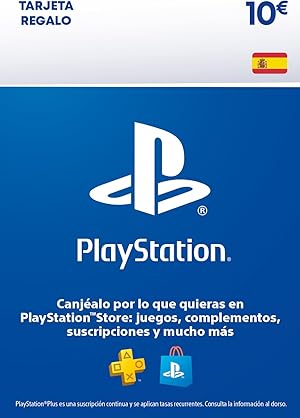 Sony, PlayStation - Tarjeta Prepago PSN 10€ | PS5/PS4/PS3 | Código de descarga PSN - Cuenta española Sony, PlayStation - Tarjeta Prepago PSN 10€ | PS5/PS4/PS3 | Código de descarga PSN - Cuenta española